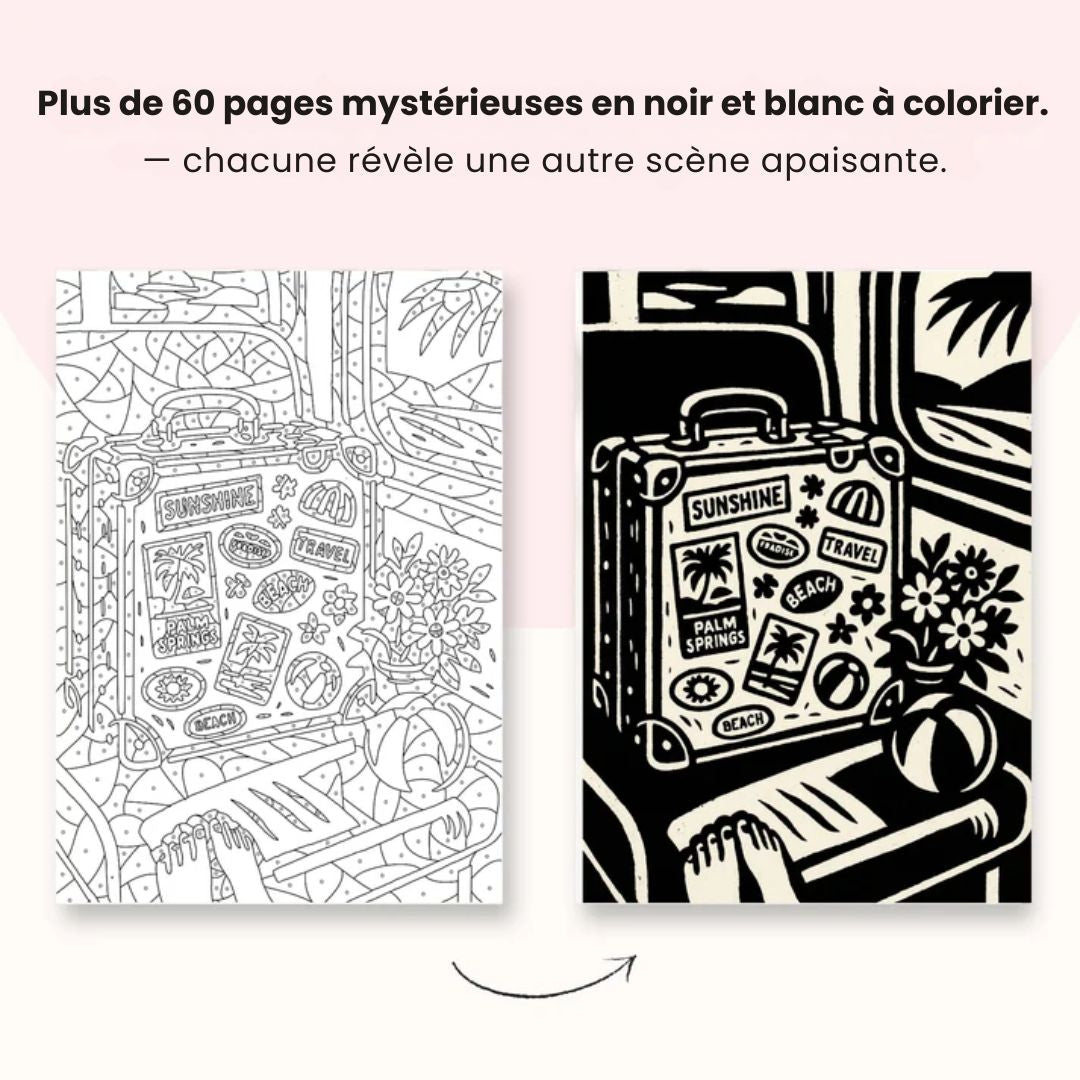 Livre de coloriage monochrome – Édition d’été