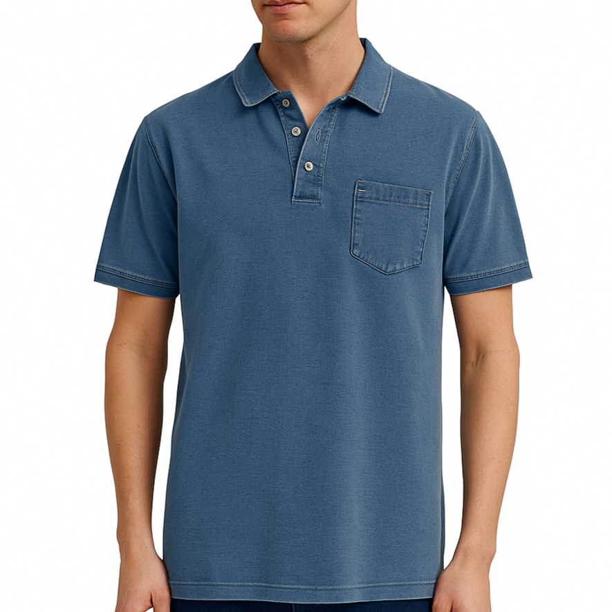 Elliott – Polo en Coton Vintage pour une Élégance du Quotidien