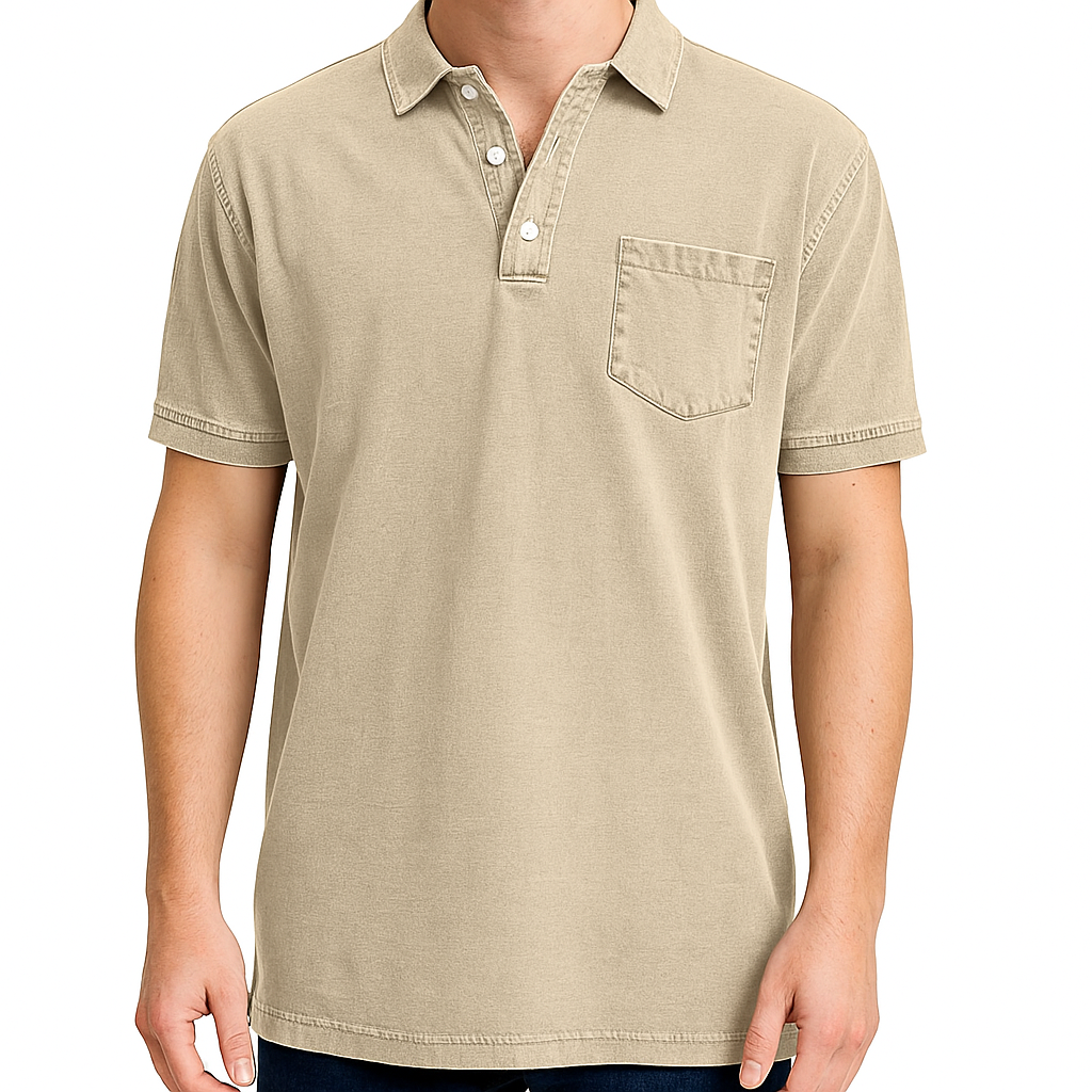 Elliott – Polo en Coton Vintage pour une Élégance du Quotidien
