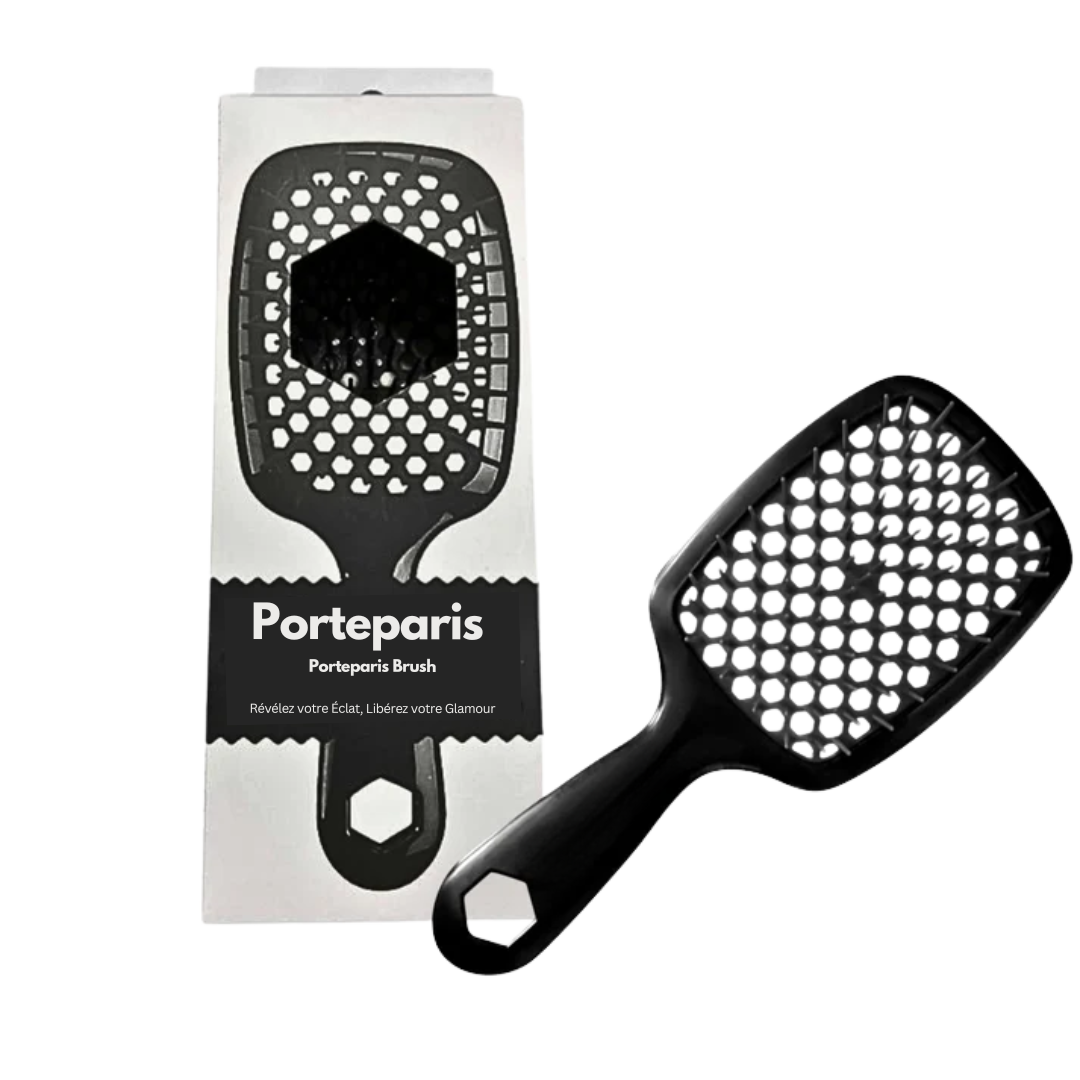 Porteparis Brush – Brosse Démêlante pour Cheveux Bouclés