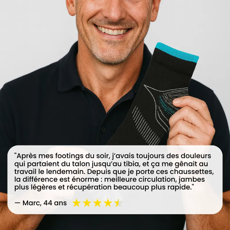 OrthoSocks - Chaussettes de compression en fibre de bambou