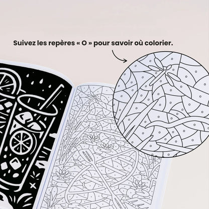 Livre de coloriage monochrome – Édition d’automne (Nouveau)