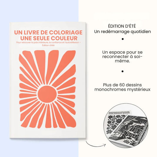 Livre de coloriage monochrome – Édition d’été