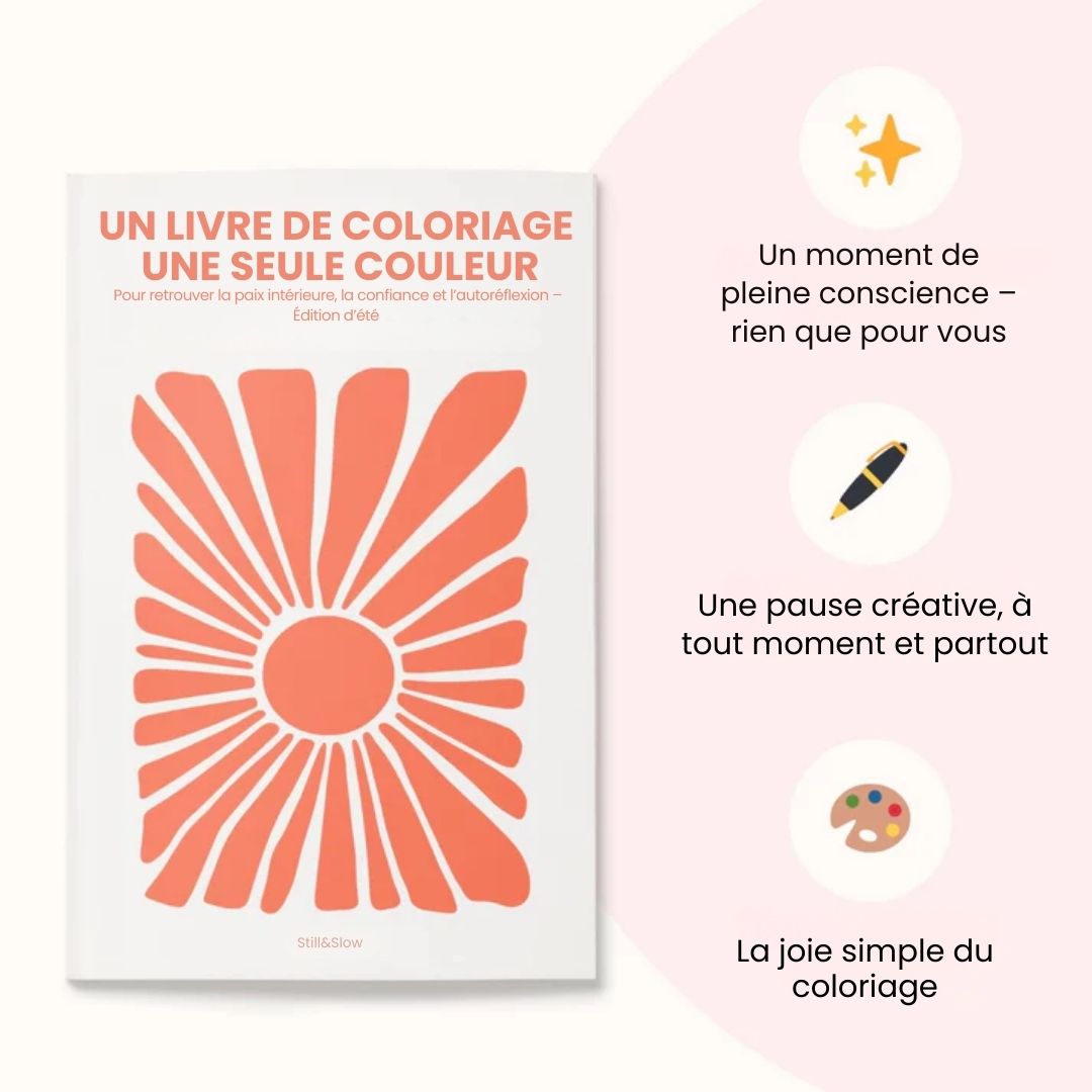 Livre de coloriage monochrome – Édition d’été