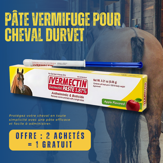 Pâte vermifuge pour cheval Durvet