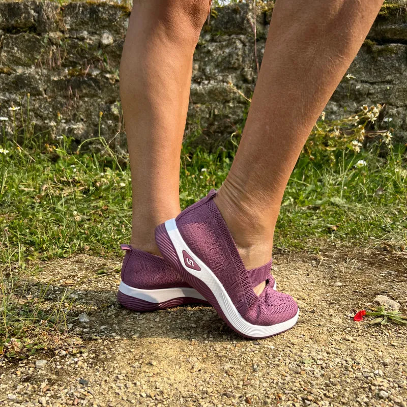 ErgoStepia- Baskets à confort orthopédique pour femme