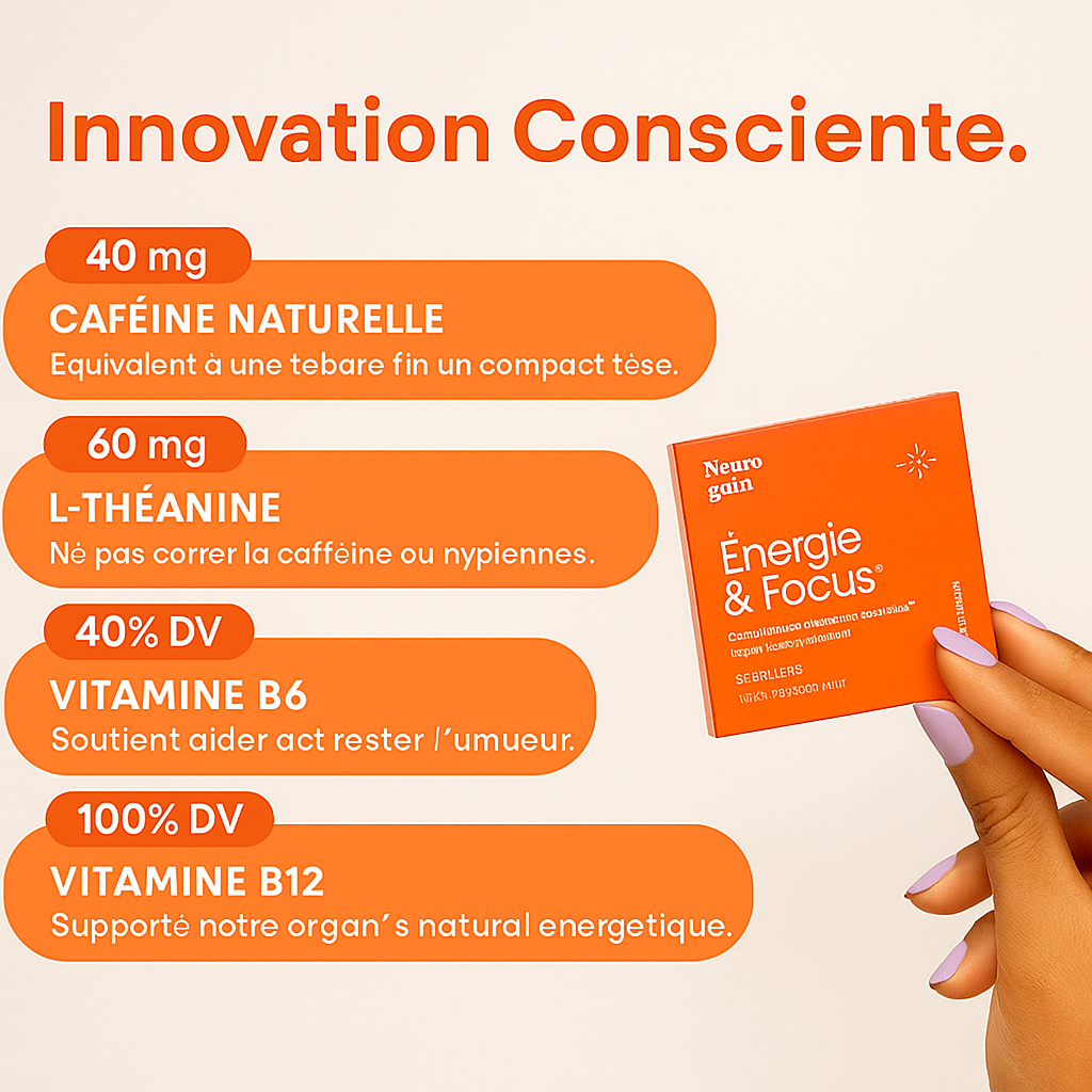Neuro Énergie – Nootropiques à la caféine pour l’énergie et la concentration