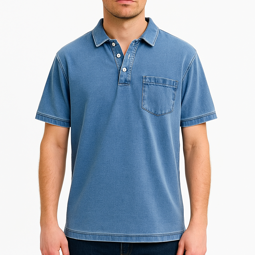 Elliott – Polo en Coton Vintage pour une Élégance du Quotidien