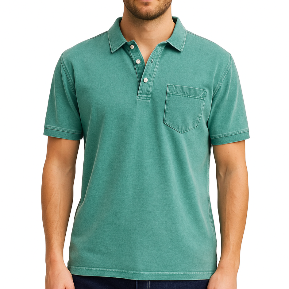 Elliott – Polo en Coton Vintage pour une Élégance du Quotidien