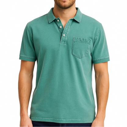 Elliott – Polo en Coton Vintage pour une Élégance du Quotidien