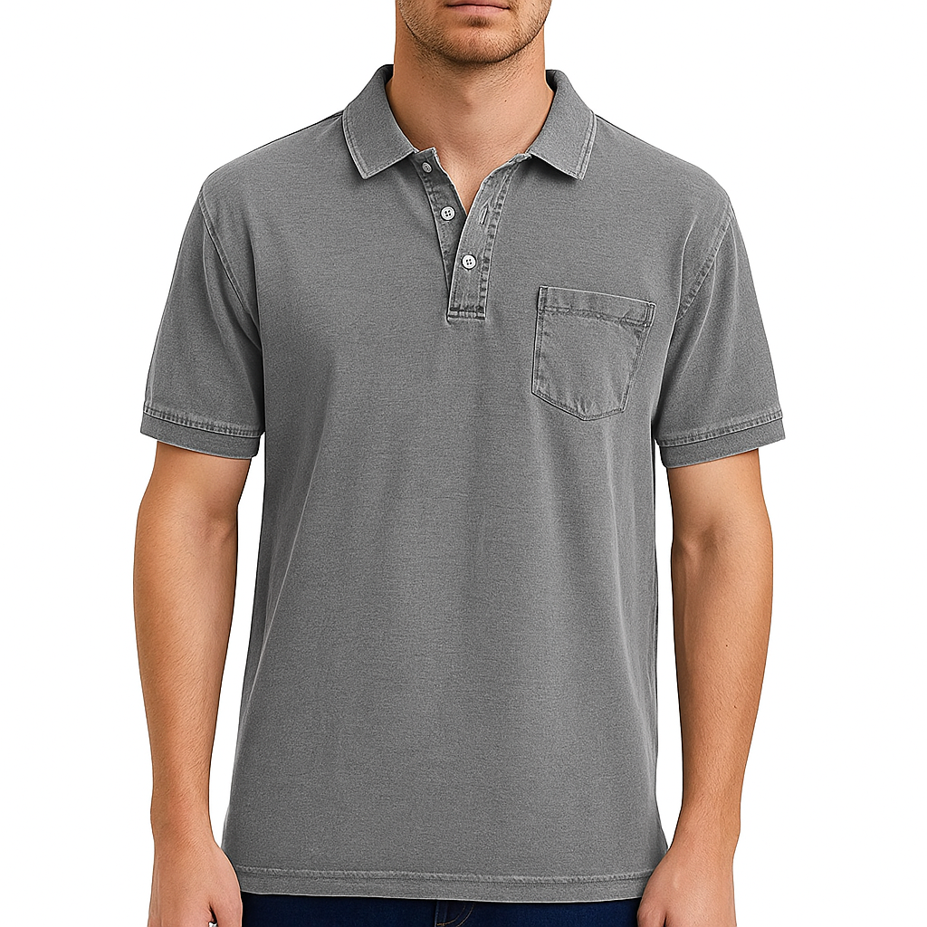 Elliott – Polo en Coton Vintage pour une Élégance du Quotidien