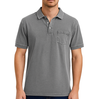 Elliott – Polo en Coton Vintage pour une Élégance du Quotidien