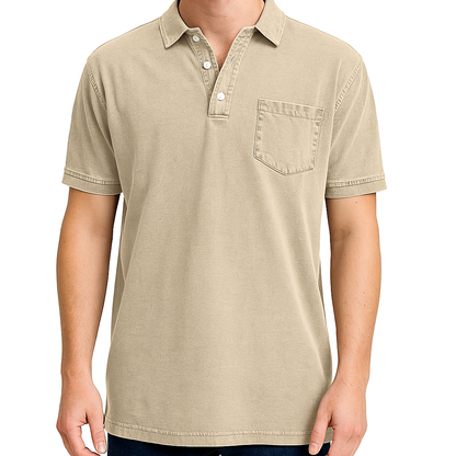 Elliott – Polo en Coton Vintage pour une Élégance du Quotidien