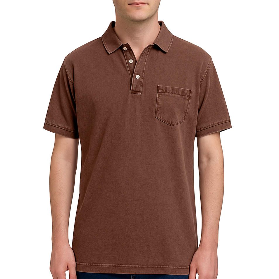 Elliott – Polo en Coton Vintage pour une Élégance du Quotidien
