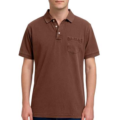 Elliott – Polo en Coton Vintage pour une Élégance du Quotidien