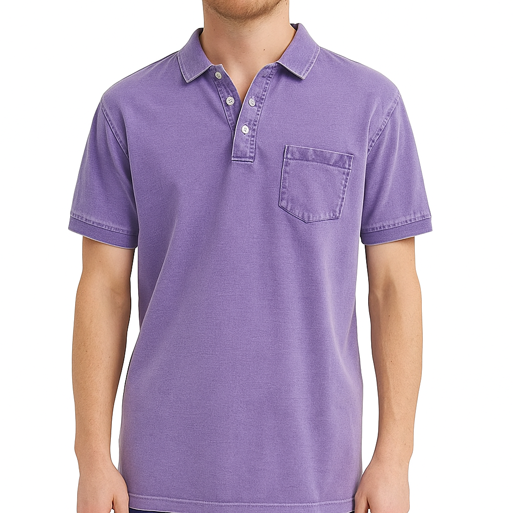 Elliott – Polo en Coton Vintage pour une Élégance du Quotidien