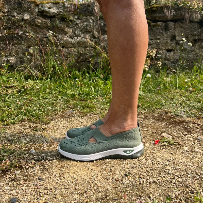 ErgoStepia- Baskets à confort orthopédique pour femme