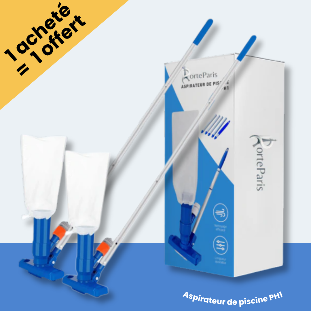 2 Aspirateurs de Piscine PH1, pour le Prix d’1