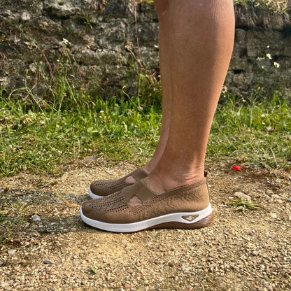 ErgoStepia- Baskets à confort orthopédique pour femme