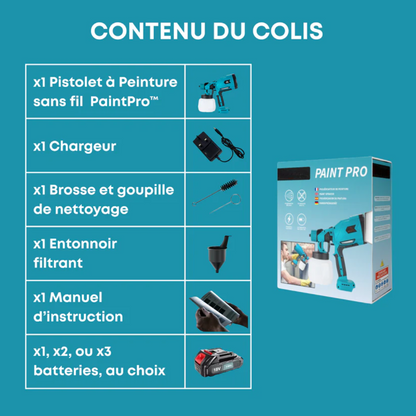 Pistolet à peinture sans fil