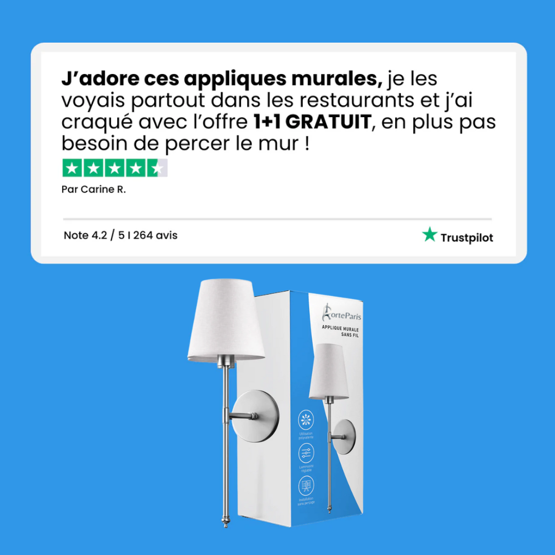 Applique murale sans fil