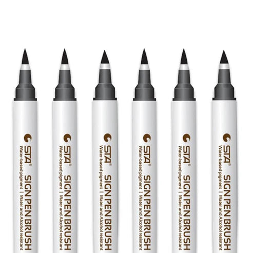 Lot de 6 stylos de coloriage