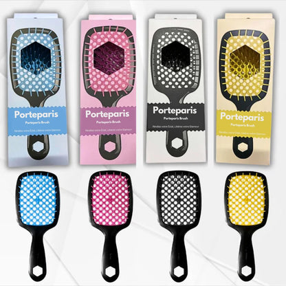 Porteparis Brush – Brosse Démêlante pour Cheveux Bouclés