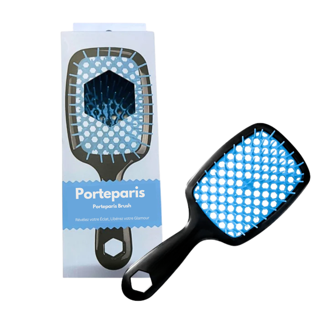 Porteparis Brush – Brosse Démêlante pour Cheveux Bouclés