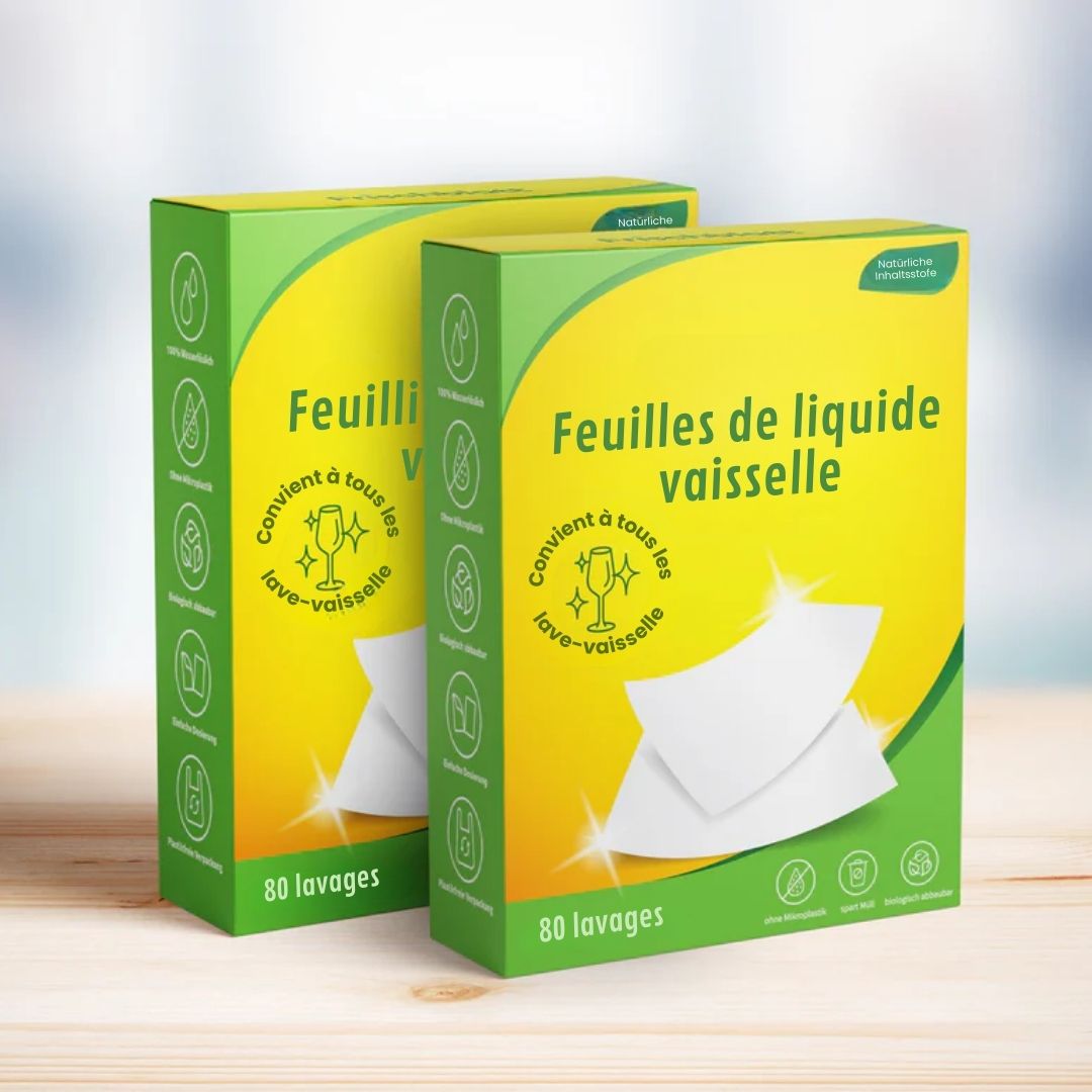 Feuilles de liquide vaisselle