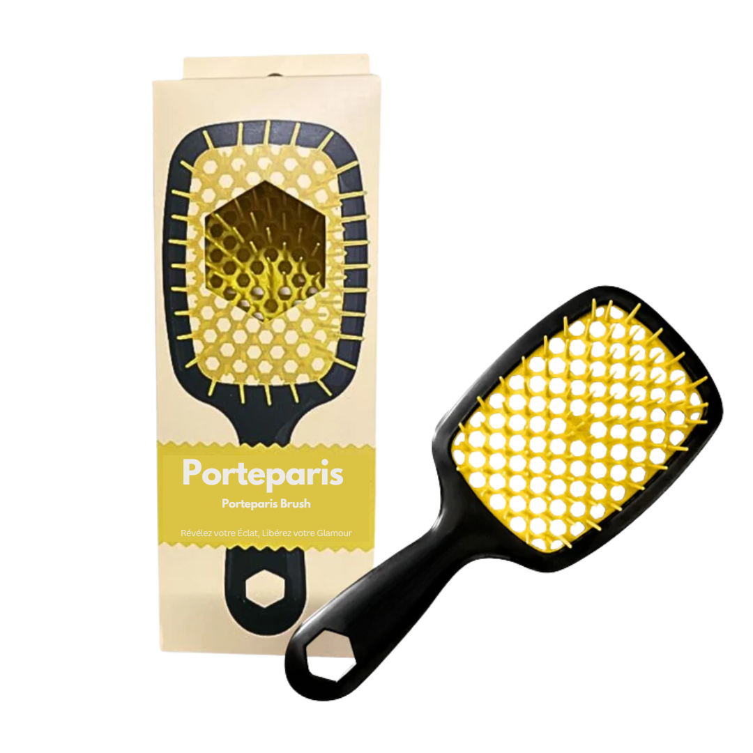 Porteparis Brush – Brosse Démêlante pour Cheveux Bouclés