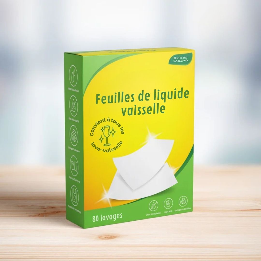 Feuilles de liquide vaisselle