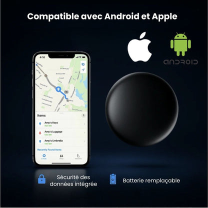 GP90 – Tracker GPS précis sans abonnement (Android/Apple)