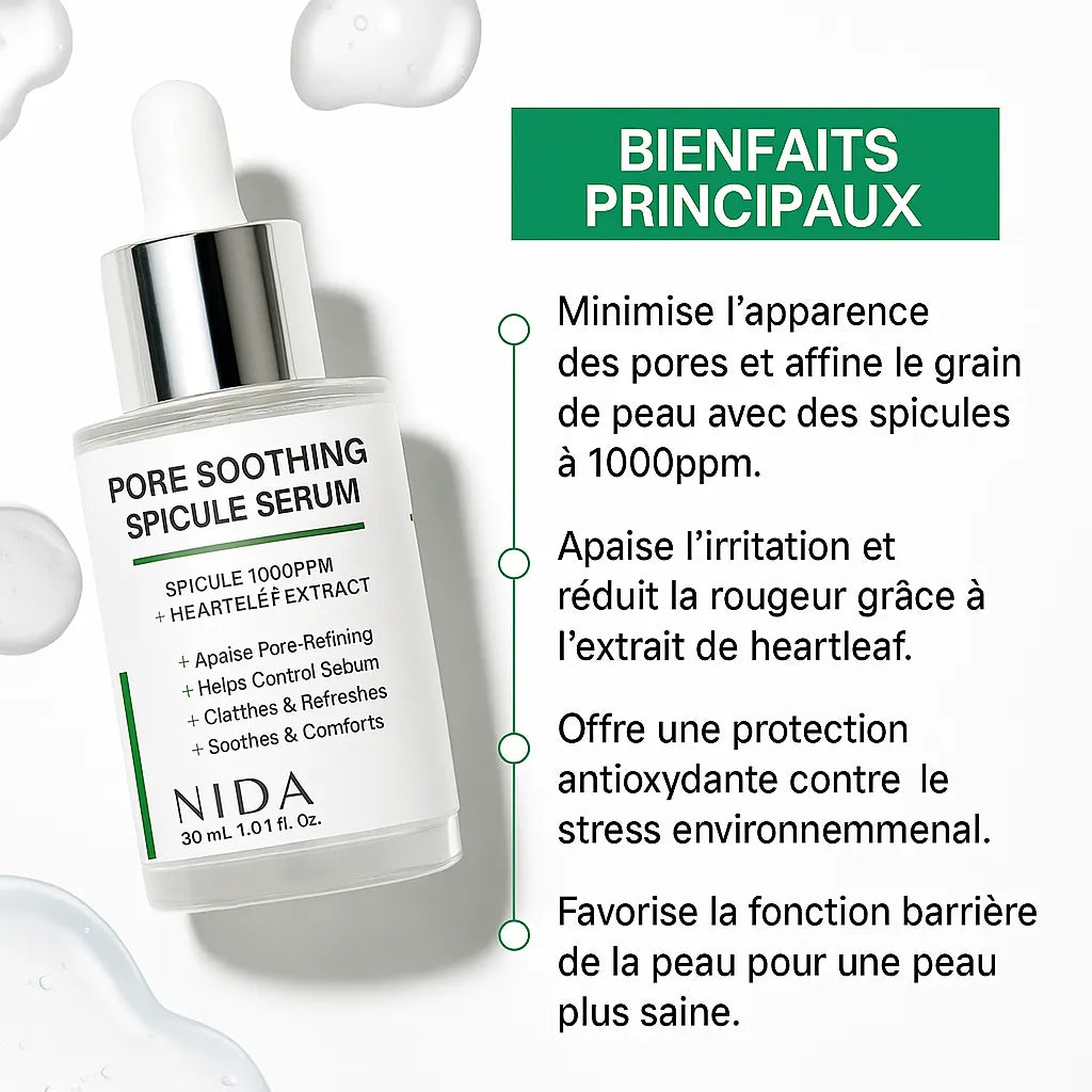 NIDA-Sérum Apaisant aux Spicules Pore