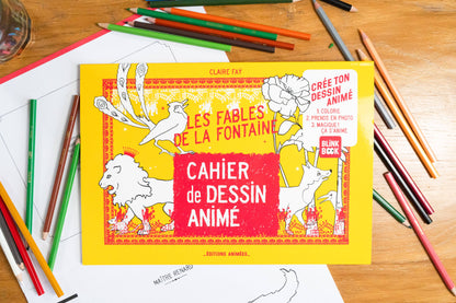 Cahier de Dessin Animé - Les Fables de La Fontaine