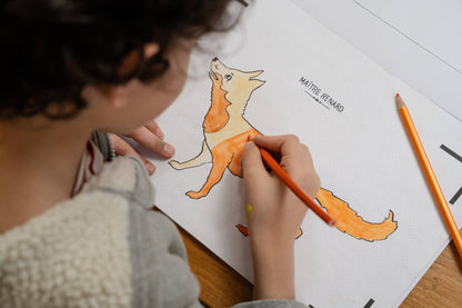 Cahier de Dessin Animé - Les Fables de La Fontaine