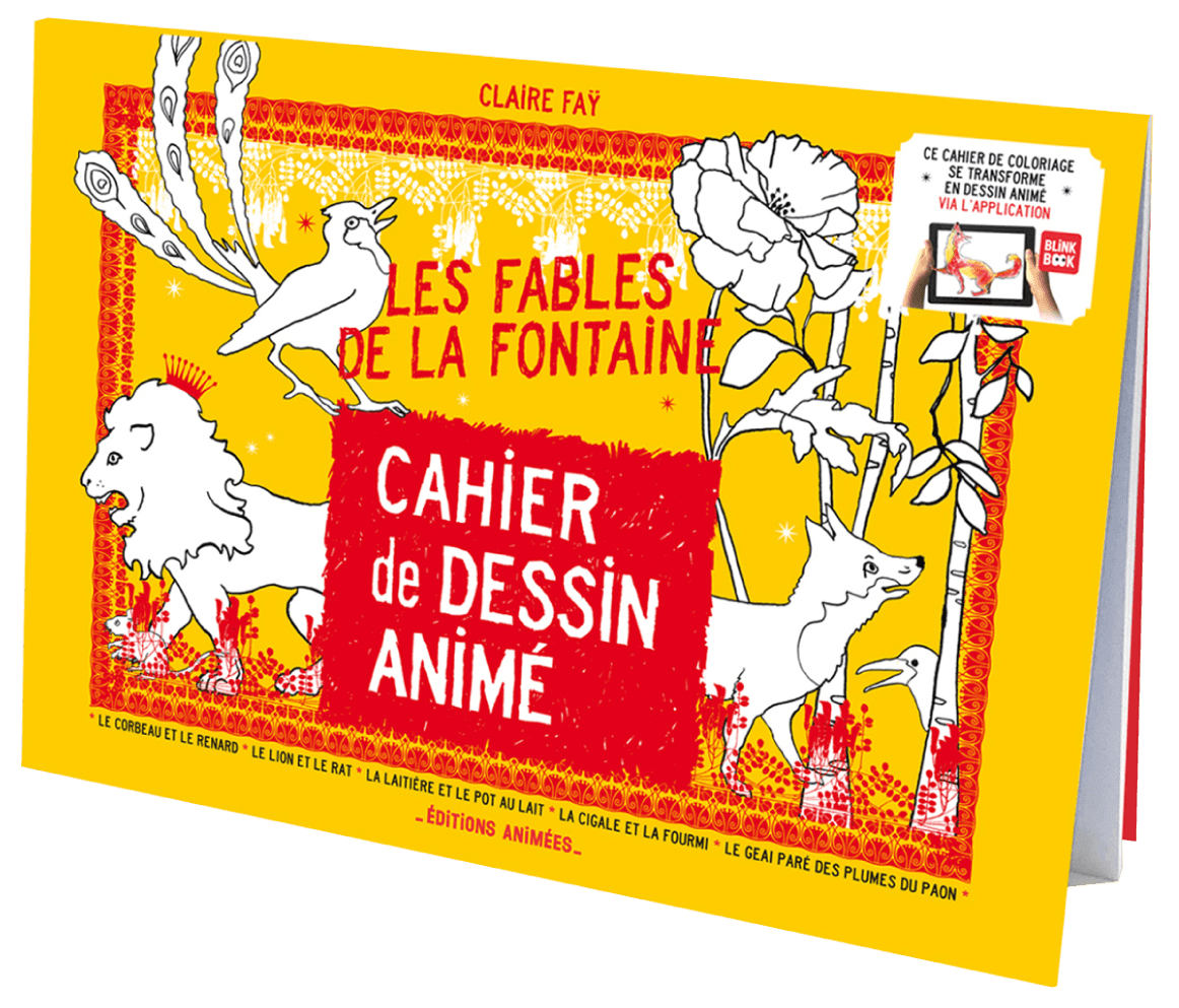 Cahier de Dessin Animé - Les Fables de La Fontaine