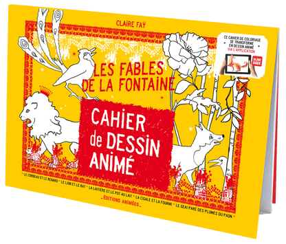 Cahier de Dessin Animé - Les Fables de La Fontaine