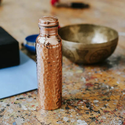 Bouteille en Cuivre Pur Ayurvédique de l’Himalaya
